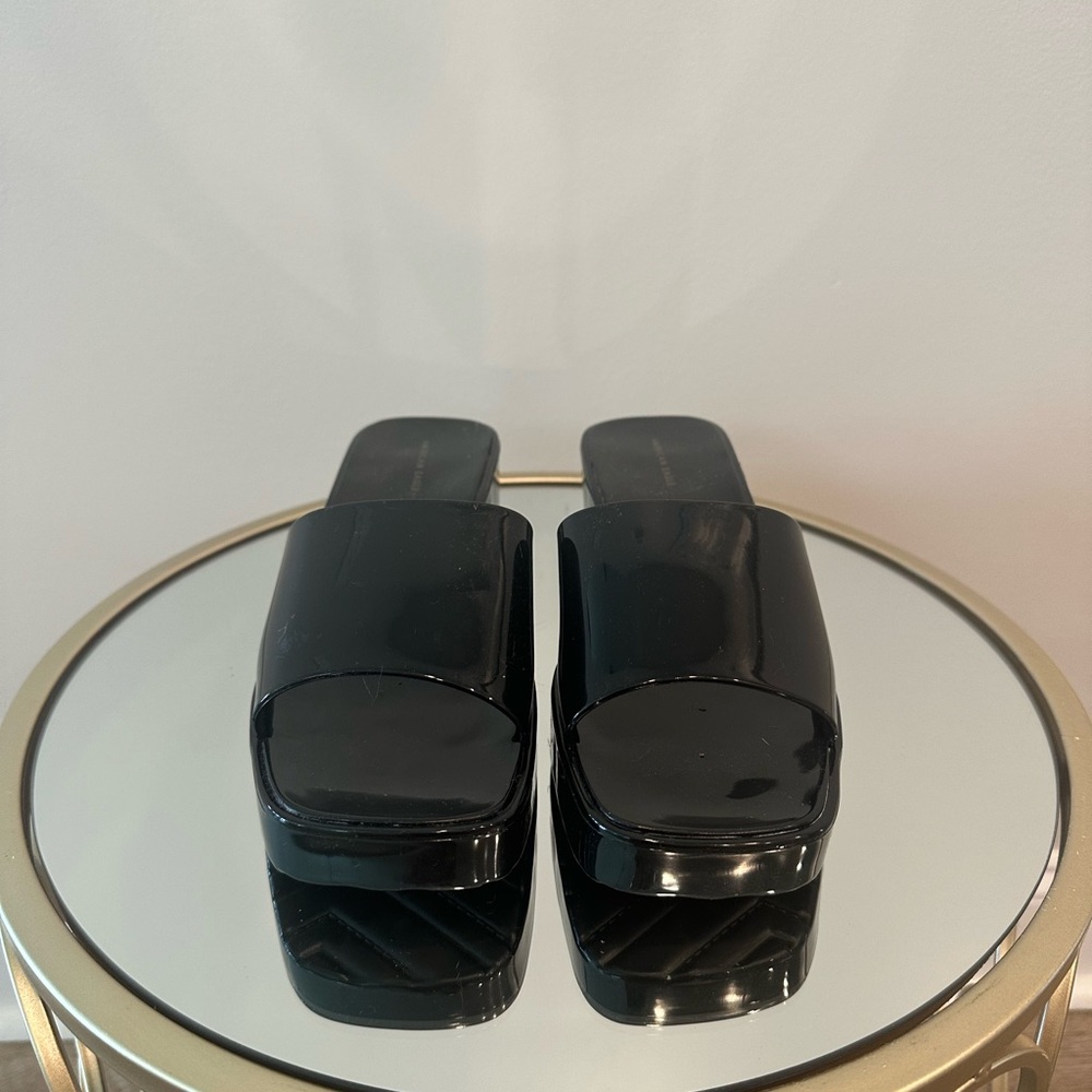 Black Slide Sandals